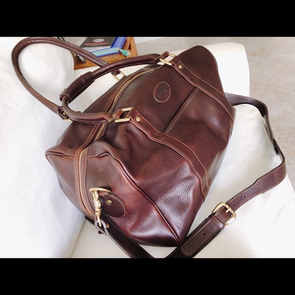 King Ranch Bags Nwot Leather Zipper Top Duffle Bag Poshmark